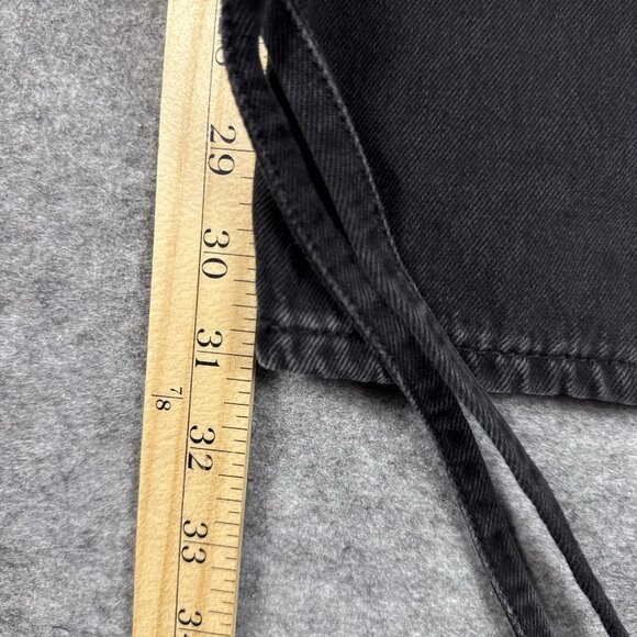 Rag & Bone Jeans Womens 29 Black Denim Baggy Wide Leg Grunge Hip Hop Goth - Picture 4 of 16